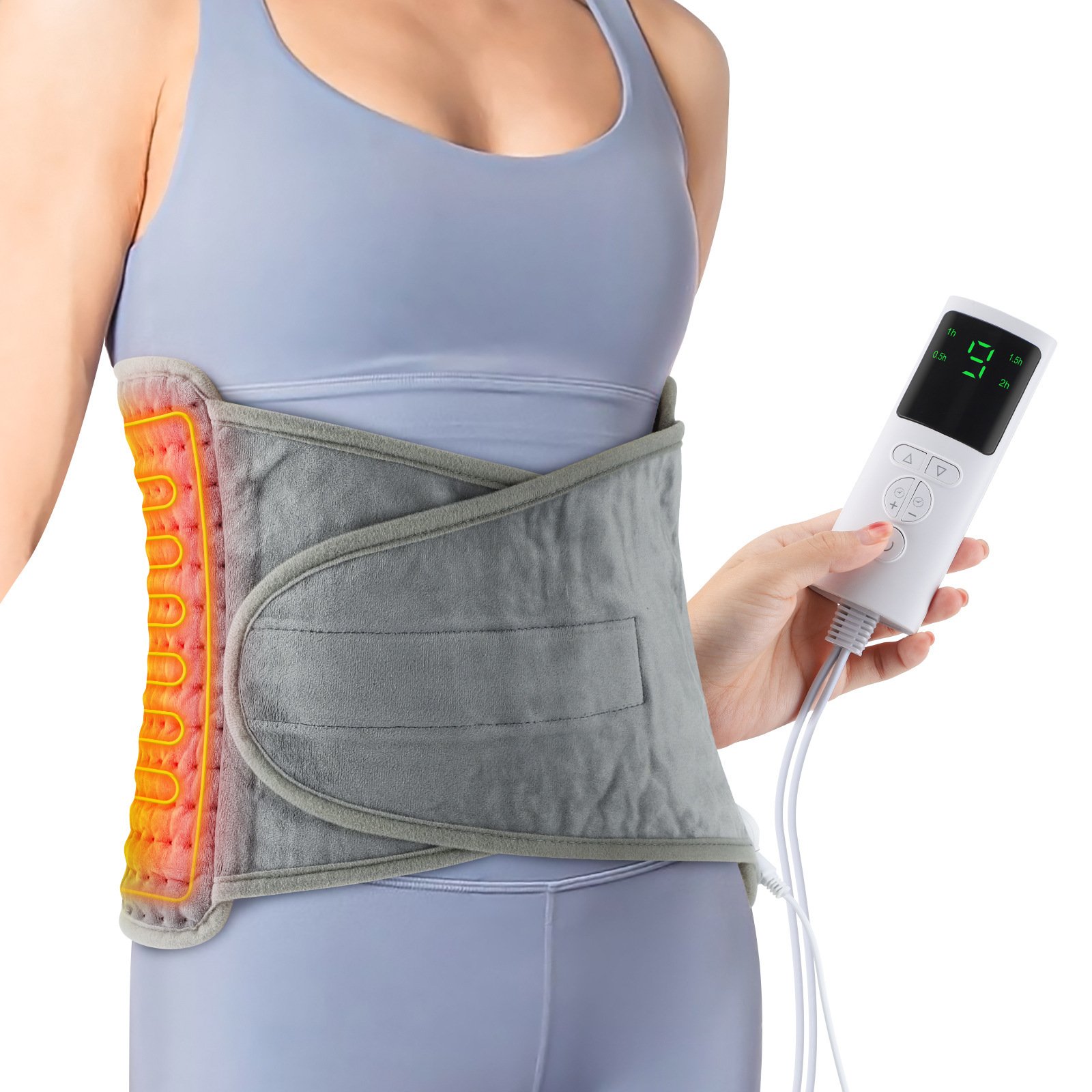 085bb018-f647-47c1-86fd-04424d51f812.jpg Back Heating Support Belt Heated Waist Brace With Adjustable Temperature Warm Back Belt Abdomen Warmer Lumbar Support Pad - Image 7