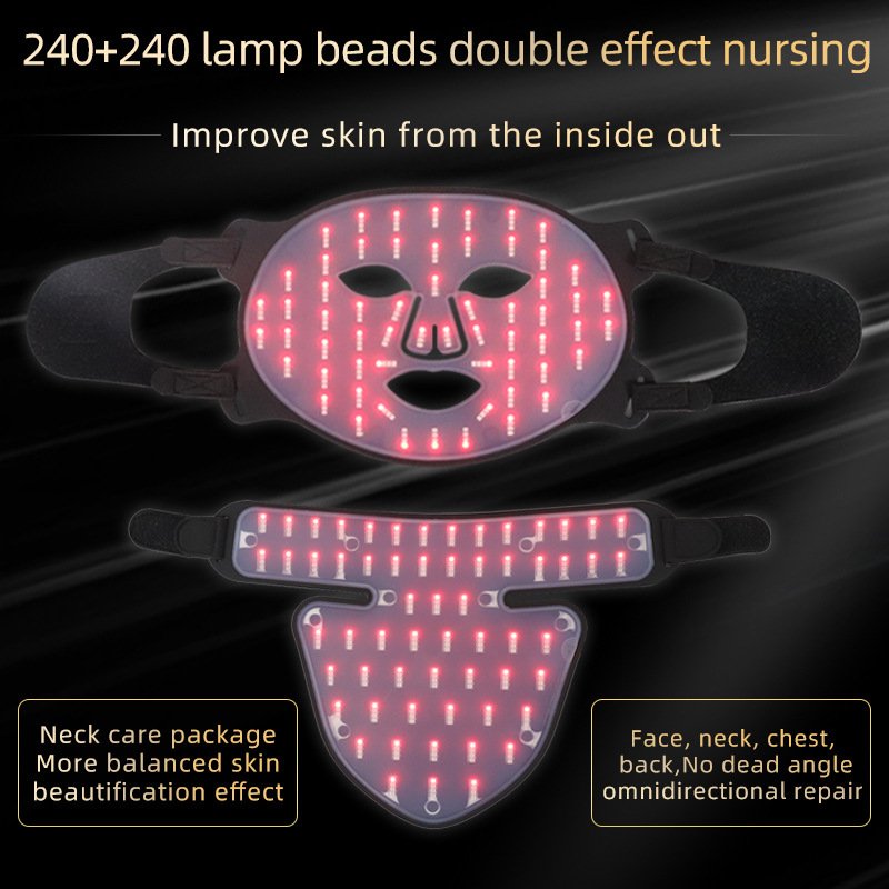 0c932222-1b4d-48e2-98c5-56eb7fbe7b79.jpg LED Silicone Mask Facial Neck Red Blue Light Household Skin Rejuvenation Mask - Image 5