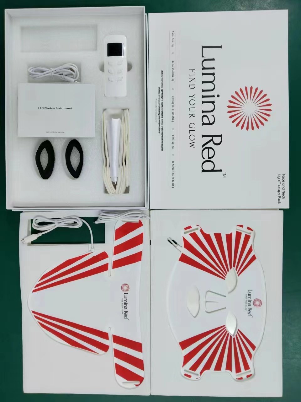 1e1fabdf-d80c-41e0-90b0-60f83804a321.jpg LED Silicone Mask Facial Neck Red Blue Light Household Skin Rejuvenation Mask - Image 9