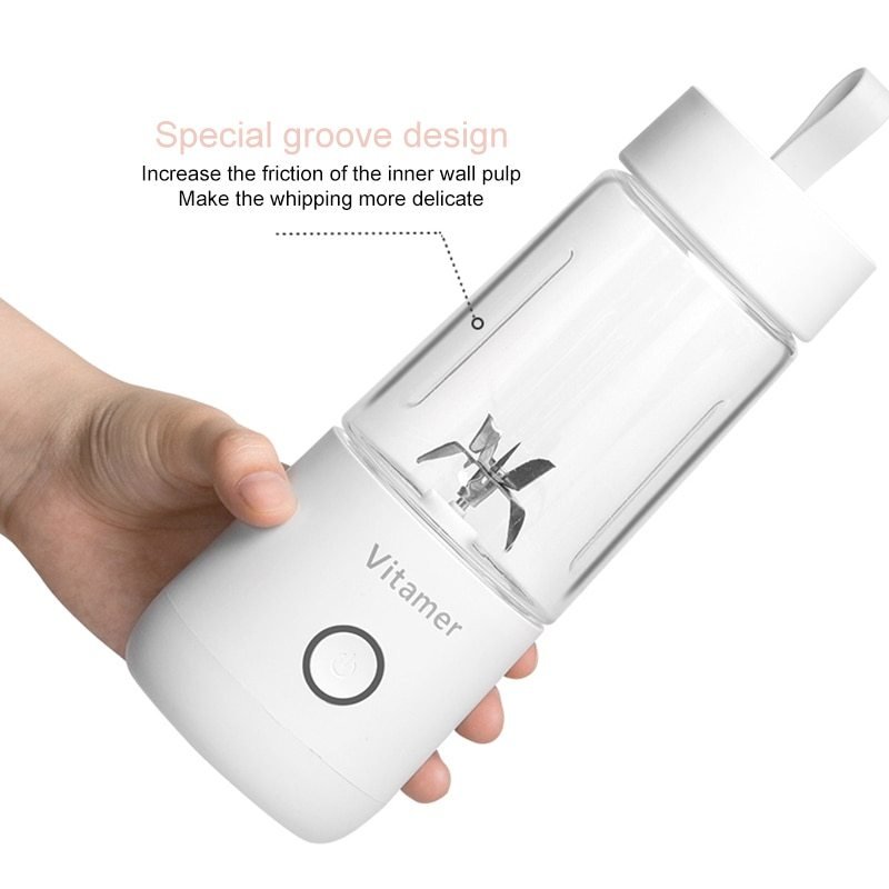 24e4ad16-2b89-4266-a15b-005978c0660a.jpg 350ml Portable Blender Juicer Electric USB Rechargeable Mixer Smoothie Slushy Cup Juice Blender Bottle USB Charging Kitchen Gadgets - Image 9