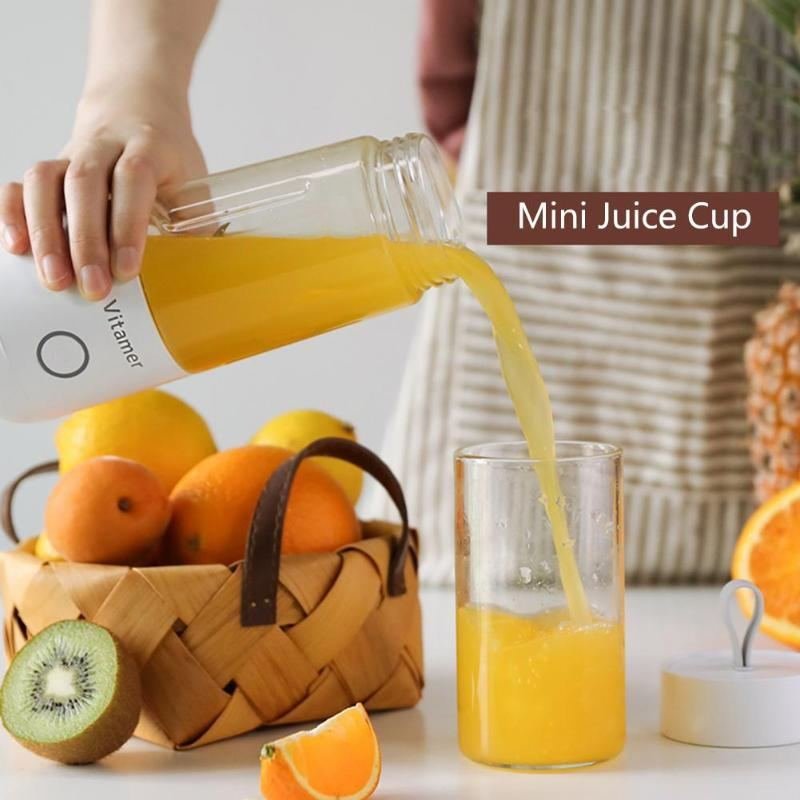 3612567672770.jpg 350ml Portable Blender Juicer Electric USB Rechargeable Mixer Smoothie Slushy Cup Juice Blender Bottle USB Charging Kitchen Gadgets - Image 2
