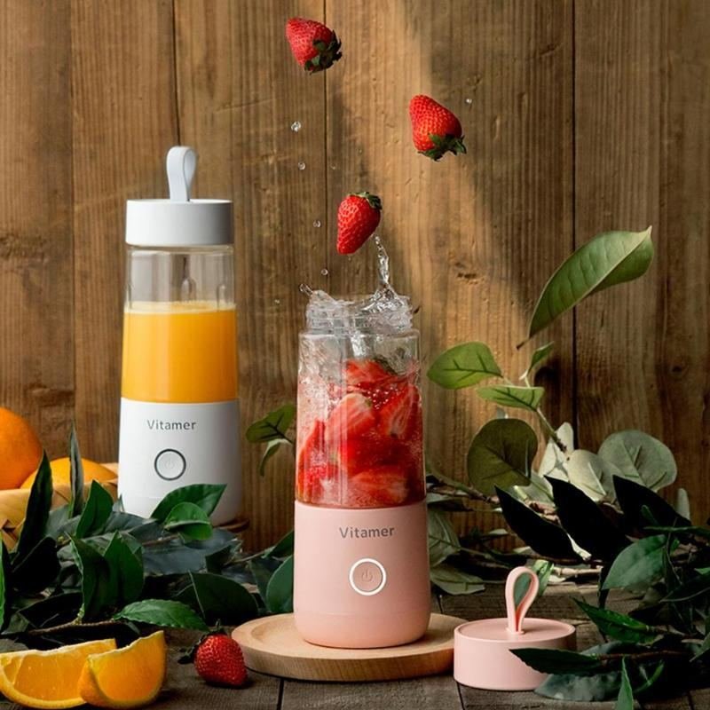 447716786069.jpg 350ml Portable Blender Juicer Electric USB Rechargeable Mixer Smoothie Slushy Cup Juice Blender Bottle USB Charging Kitchen Gadgets - Image 4