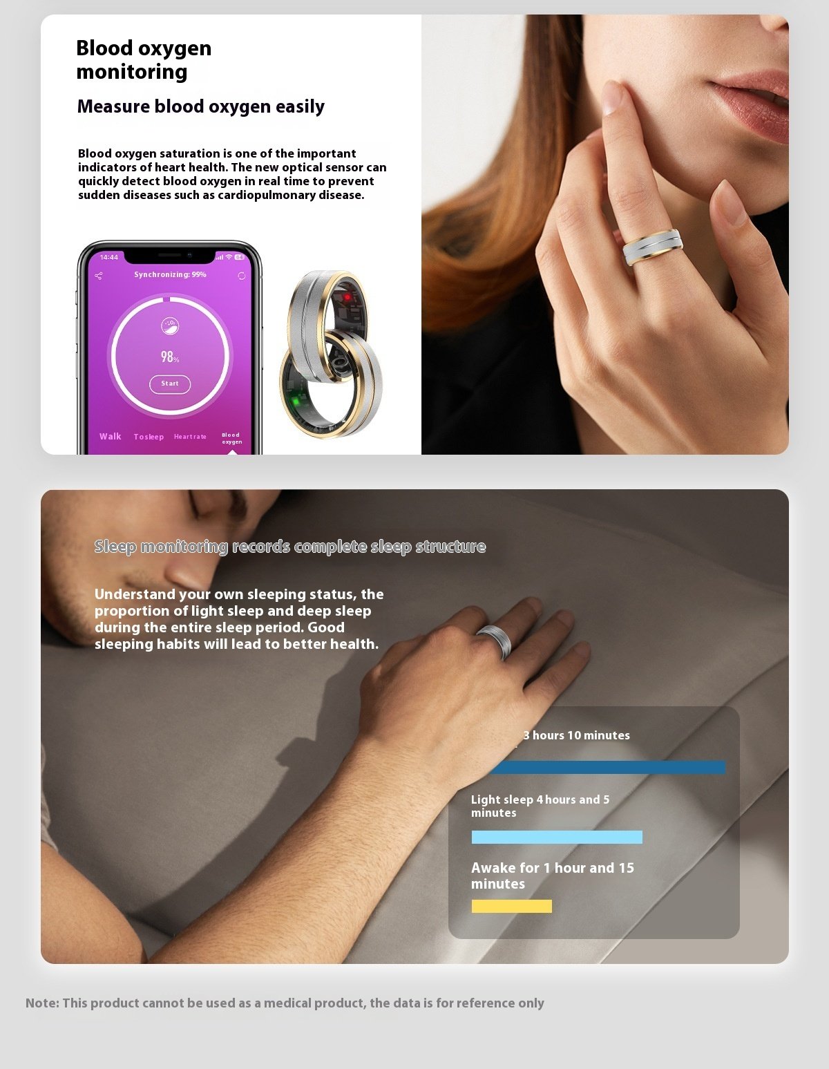 4517bd8c-cf57-49ec-8f68-5f6b064de946.jpg Smart Ring For Men Women Heart Rate Blood Oxygen Monitoring Multi Sports Modes IP68 Waterproof Smart Rings For Android IOS , 2025 - Image 5