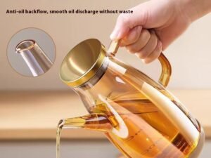Home Kitchen Oiler Borosilicate Glass Condiment Bottle
