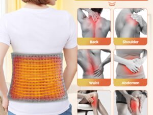 Back Heating Support Belt Heated Waist Brace With Adjustable Temperature Warm Back Belt Abdomen Warmer Lumbar Support Pad