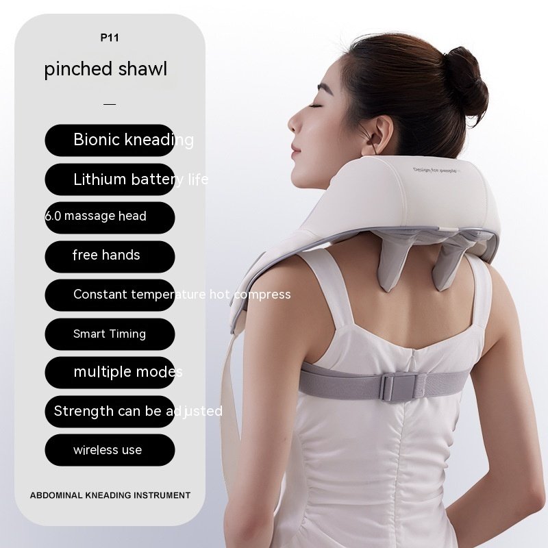 9c22f906-9a7e-4439-bb4e-d5a79be9a826_trans.jpeg Oblique Muscle Shoulder And Neck Massager Clip Kneading Electric - Image 3