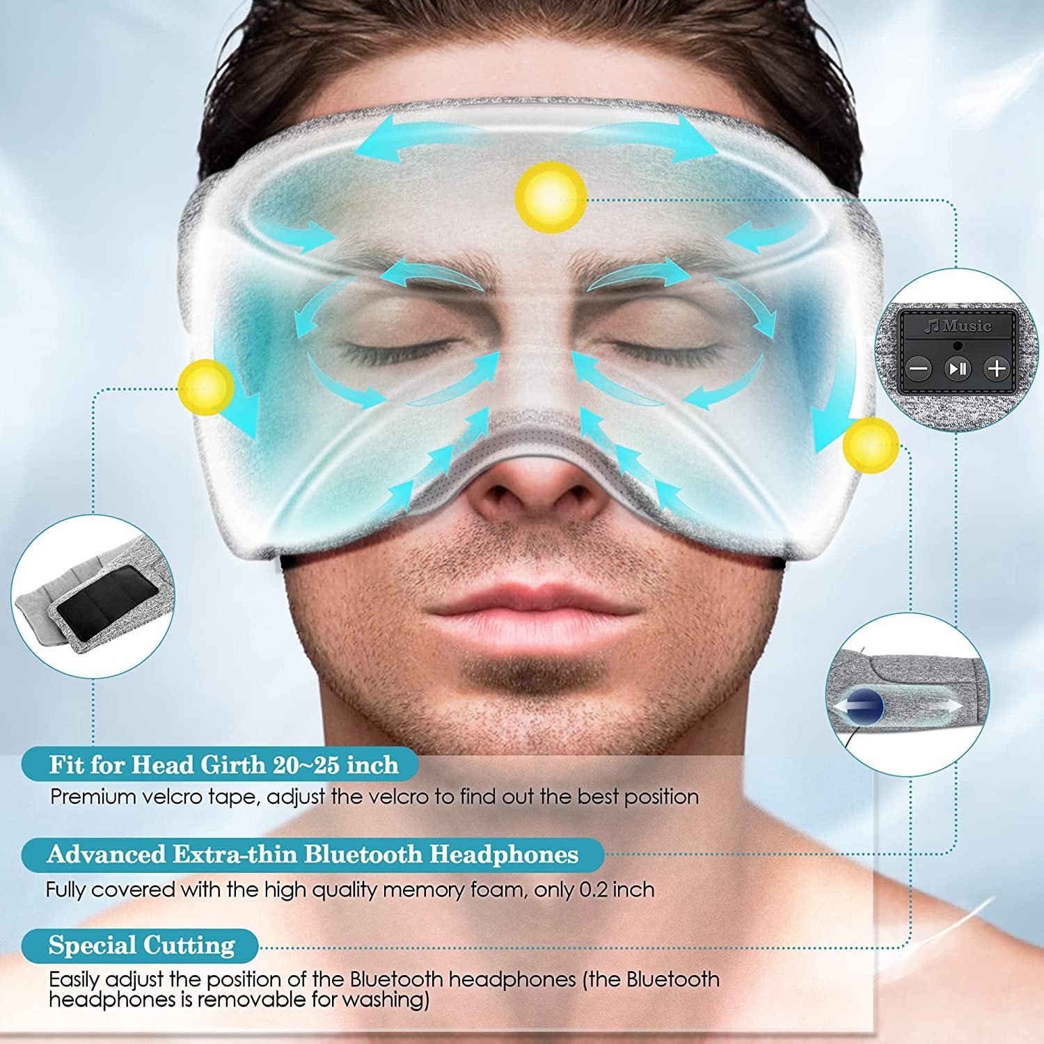 cfa33317-d261-46fb-b2c0-fb2b69e7fd06.jpg White Noise Bluetooth Sleep Eye Mask - Image 3