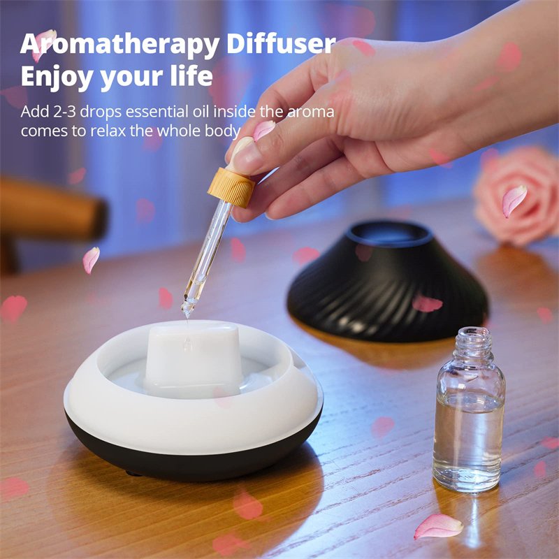 df2432a1-c9a4-4c43-93f8-72d755bf8461.jpg New Volcanic Flame Aroma Diffuser Essential Oil Lamp 130ml USB Portable Air Humidifier With Color Night Light Mist Maker Fogger LED Light - Image 9