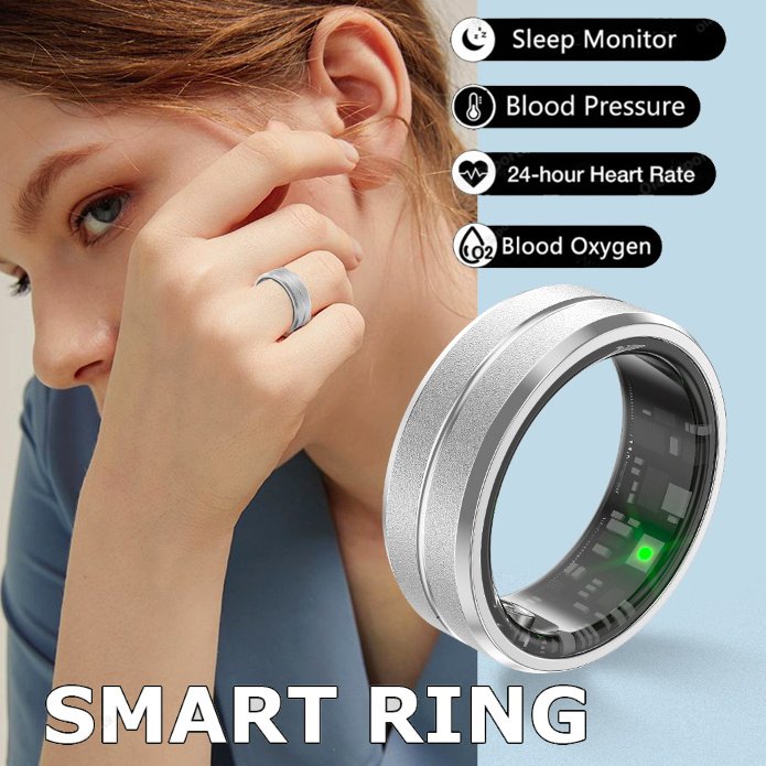 f9b352c3-5e8a-4f6e-af30-c1d19e1b82ac.jpg Smart Ring For Men Women Heart Rate Blood Oxygen Monitoring Multi Sports Modes IP68 Waterproof Smart Rings For Android IOS , 2025 - Image 7