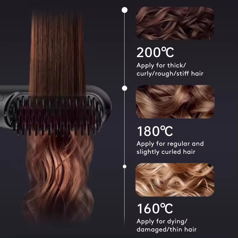 0df05af8-3ed1-4d60-99c4-f06555e01d7b.jpg 2 In 1 Straight Hair Comb Wireless Hair Straightener Brush Hair Fast Heating Portable Hot Curler USB Charging - Image 10