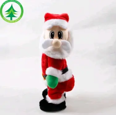 1207492703951.jpg Christmas Decorations Electric Santa Toys Creative Twist Music Santa Claus Dolls