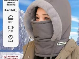 Cold-proof Ushanka Thick Mask Integrated Wind-proof Cap