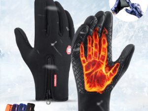 Winter Gloves / Snow Suit Touch Screen Riding Motorcycle Sliding Waterproof Sports Gloves With Fleece