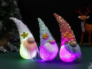 Santa Claus With Lights Easter Window Decorations