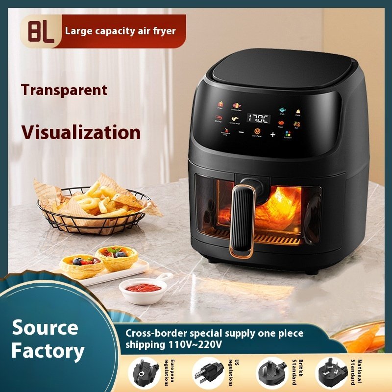 8cb6d063-a585-4515-b189-f283972bb05b_trans.jpeg Home Visual Touch Screen Large Capacity Air Fryer
