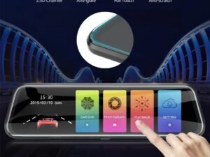 HD 1080p Dual Lens Rearview Mirror Recorder