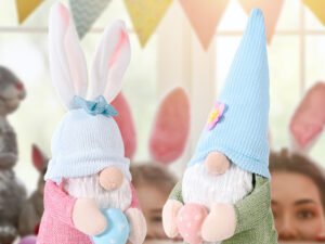 New Easter Decoration Creative Bunny Holding Egg Doll